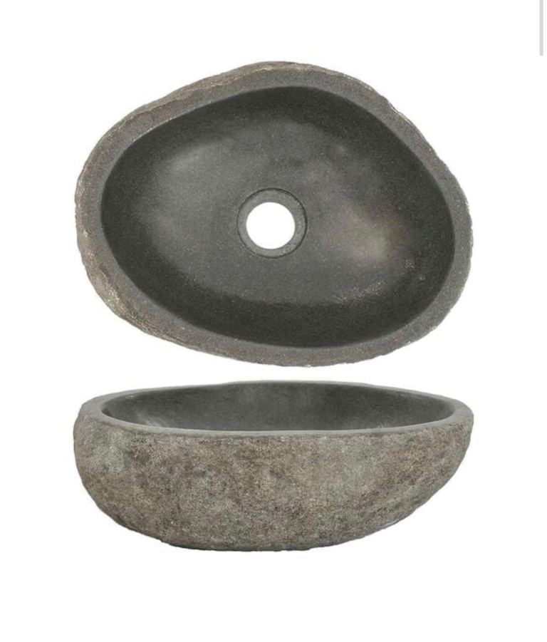 Basin River Stone Oval (29-38)x(24-31) cm
