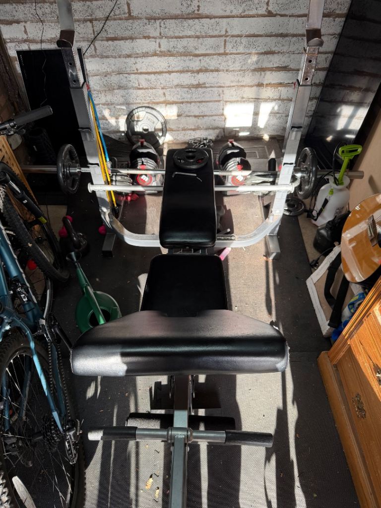 BodyMax Home Bench Workout Kit – Olympic Bar + 75kg Weights