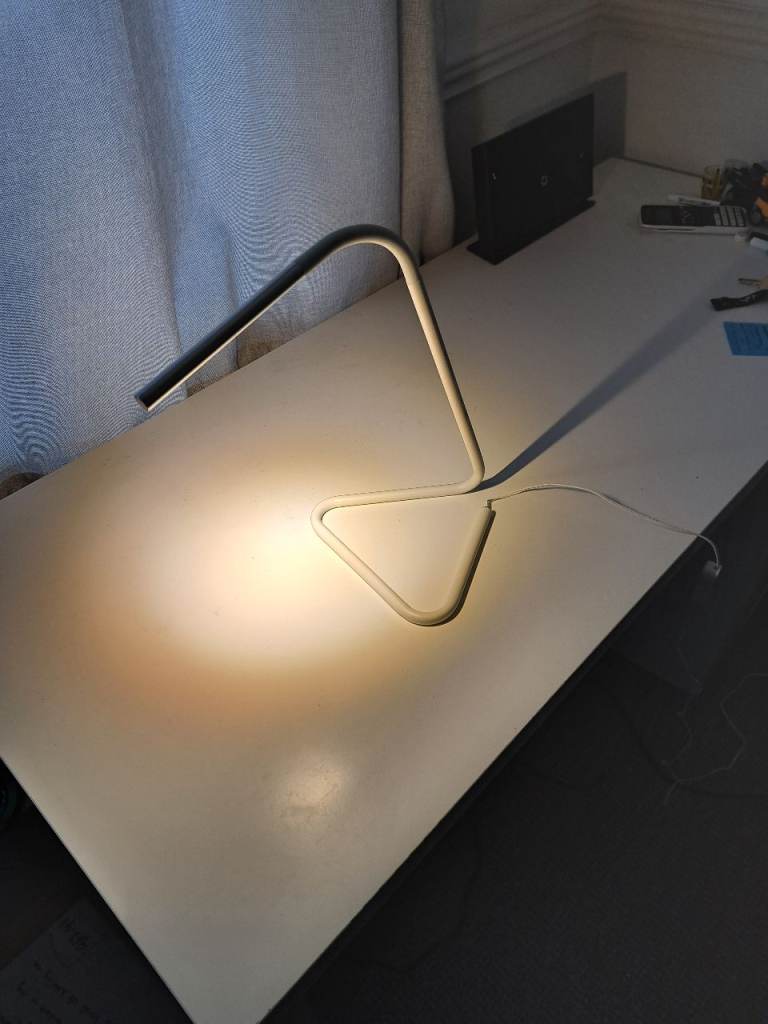 Ikea HARTE - LED work lamp, white, Silver-colour
