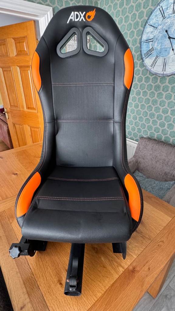 Racing Seat, Wheel and Pedals in Good Condition