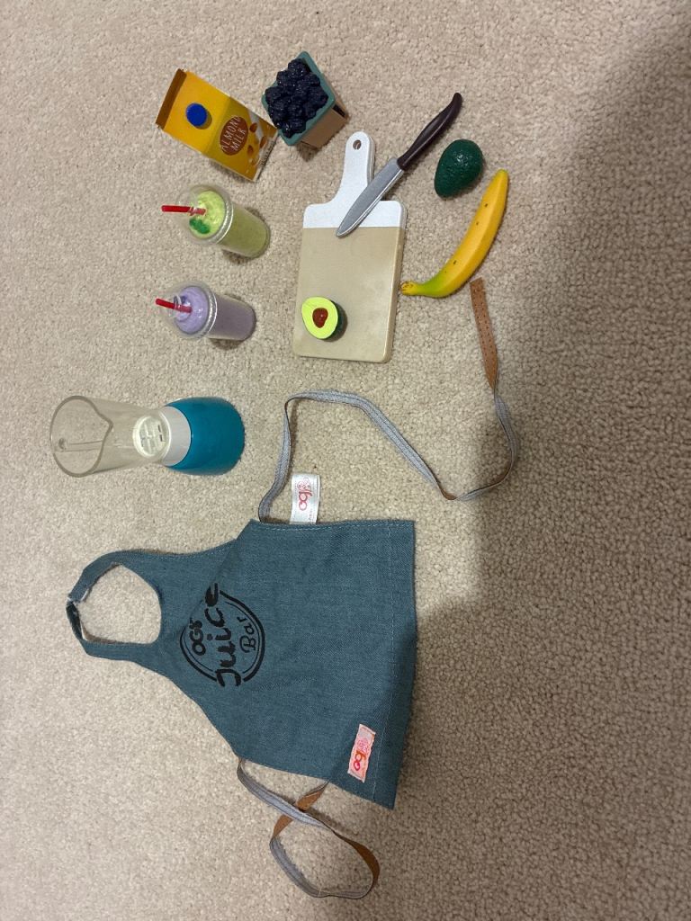 Fruit smoothie accessories for pretend play