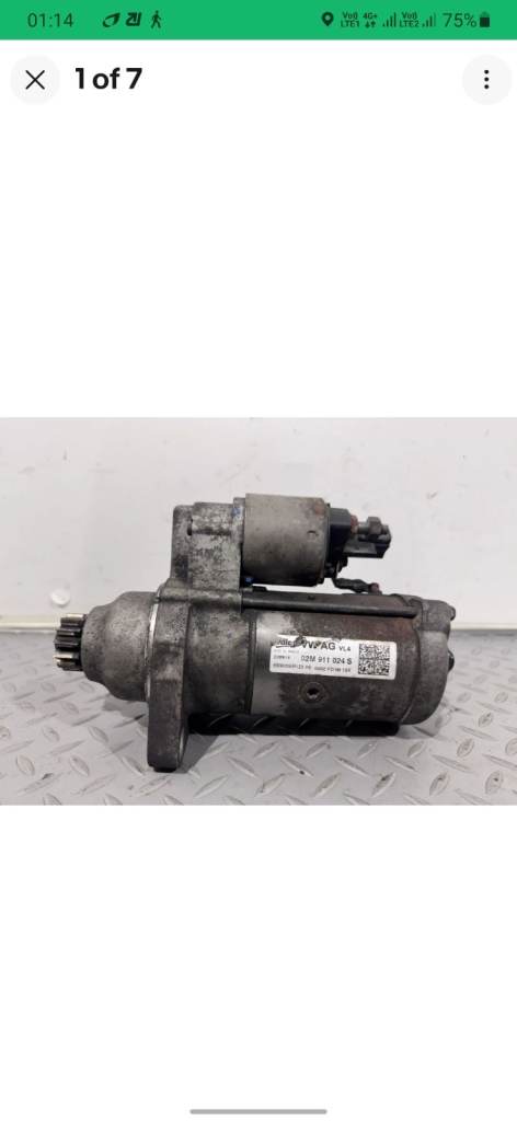 VW PASSAT 2.0 TDI CRLB ENGINE 2015 TO 2018 STARTER MOTOR 
