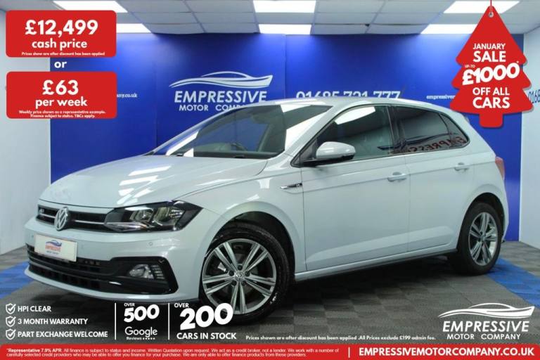 2019 68 VOLKSWAGEN POLO 1.0 TSI GPF R-LINE HATCHBACK 5DR PETROL MANUAL EURO 6 (S