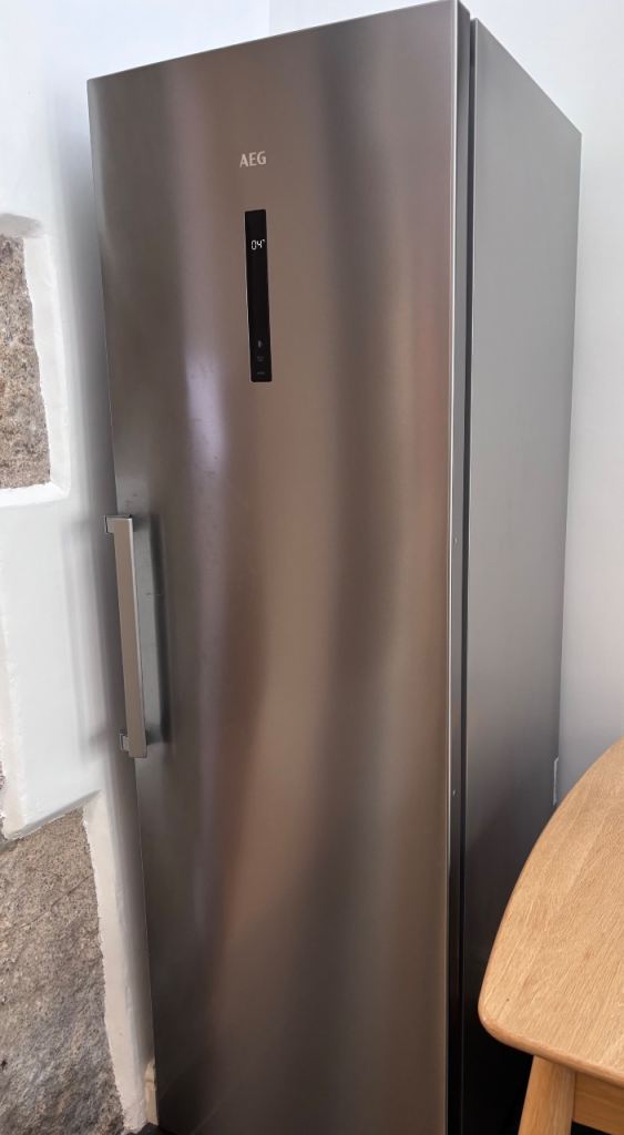 FREE! AEG Freestanding Fridge - Stainless Steel, As Good As New