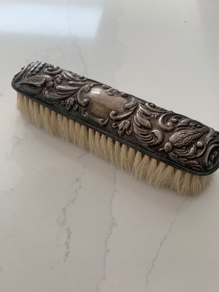 Vintage Silver Hair Brush – Good Condition