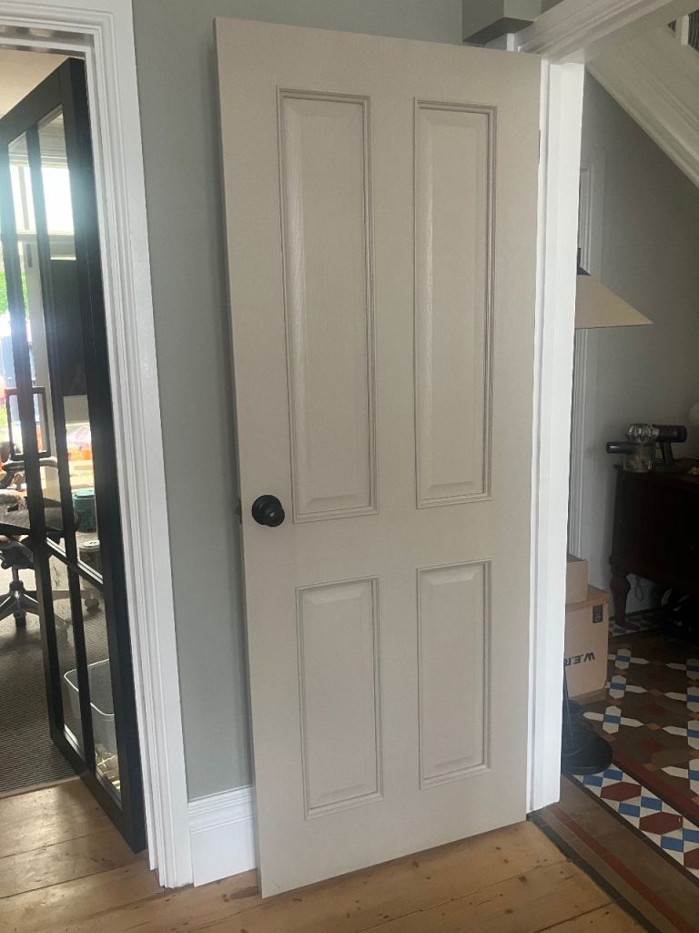 Solid wood doors with handles x 2 