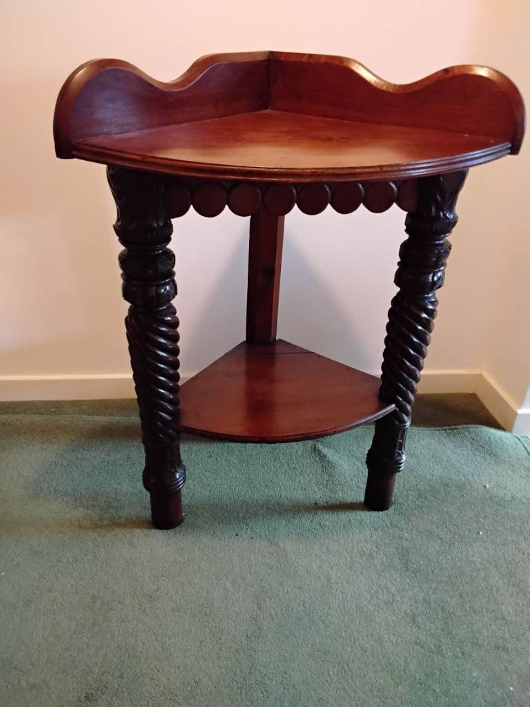 Antique corner table.