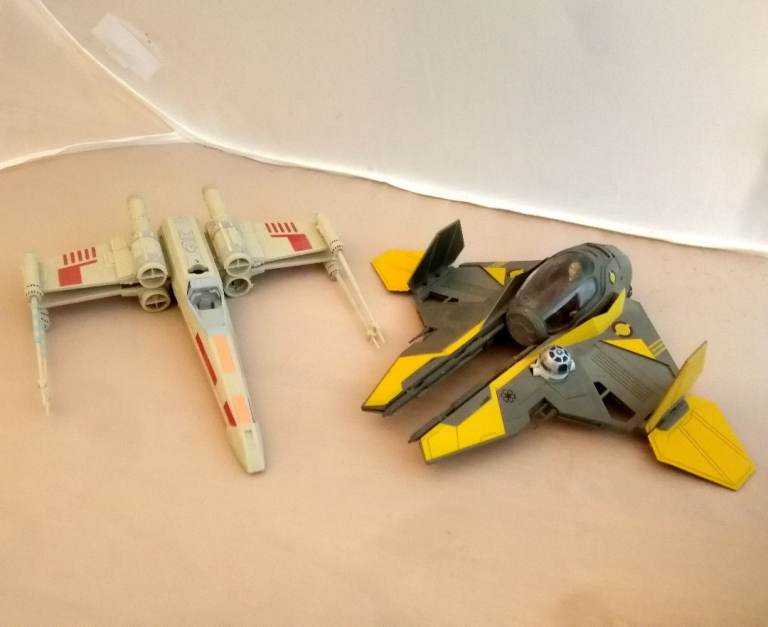 Revell Star Wars X-Wing & Starfighter Built Model Kits - No Box or Instructions