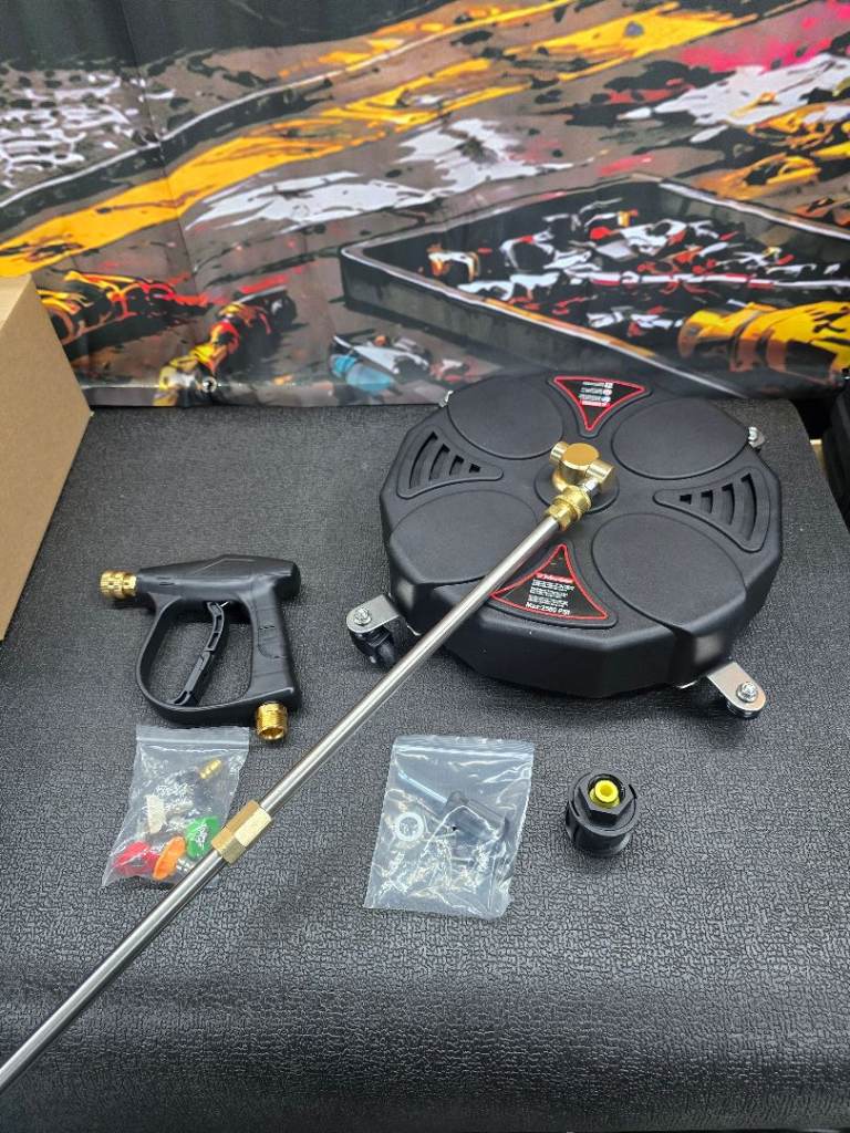 Rotary Path Cleaner For Your Pressure Washer Lance with Quick Release Fittings fits Most Washers