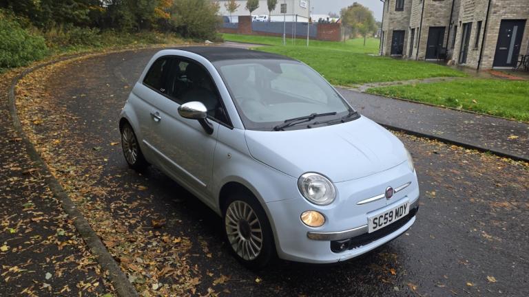 Fiat, 500, Convertible, 2009, Manual, 1368 (cc), 3 doors