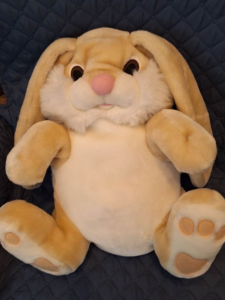 Plush rabbit pyjama case