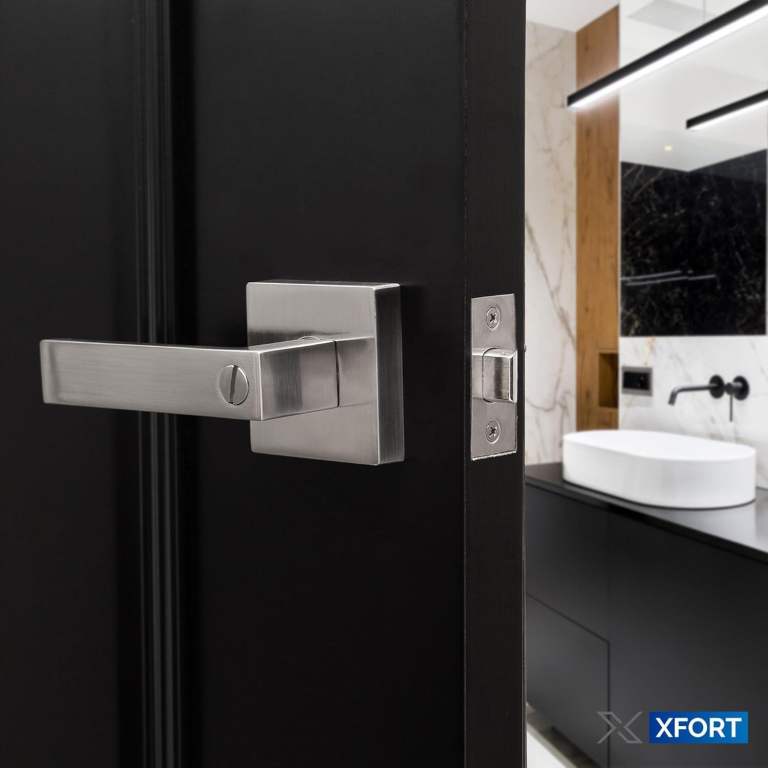XFORT Quad Privacy Handles Satin Chrome - New