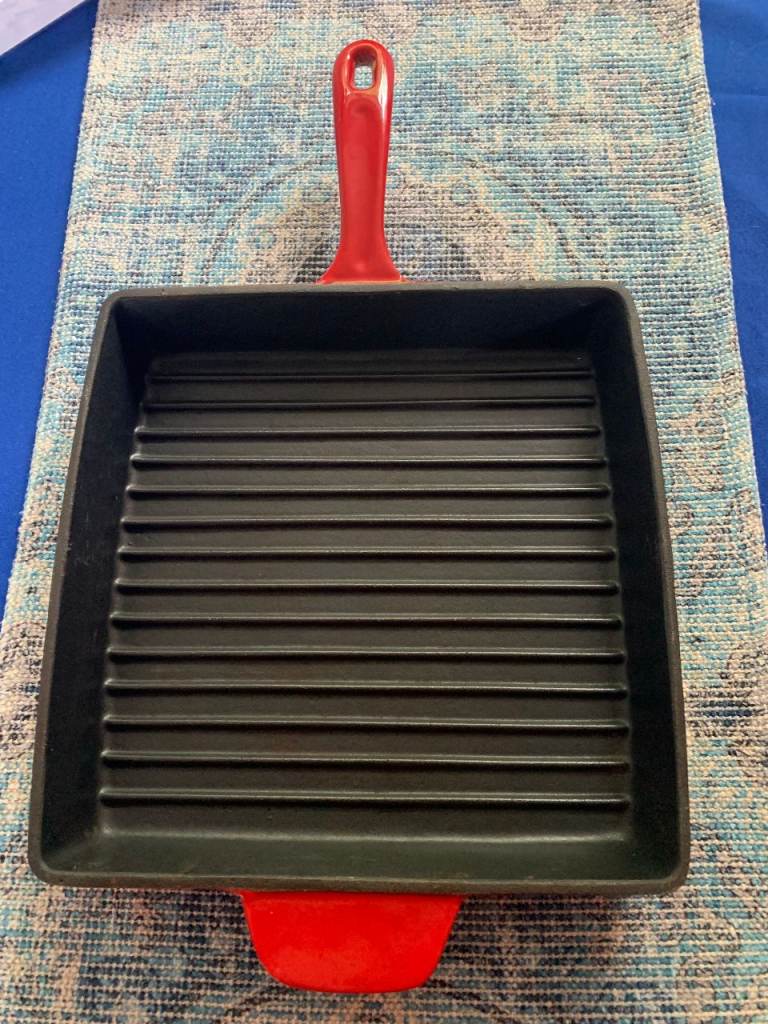 cast iron grill pan 28 cm