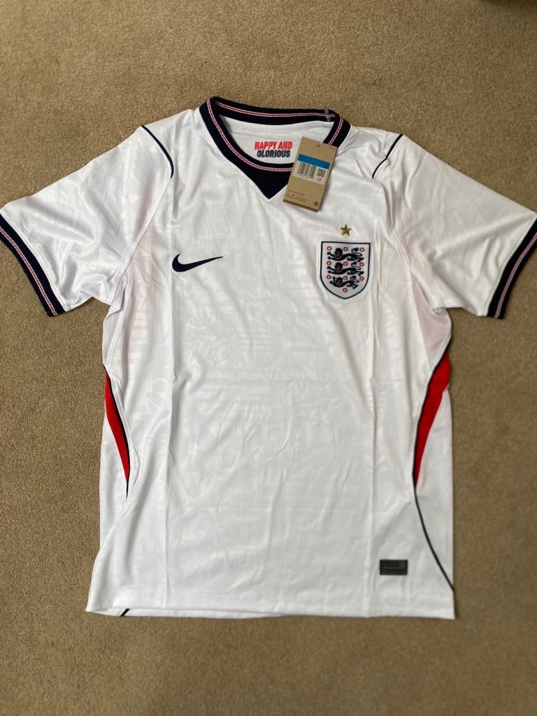 New Nike England Football Shirt – White, Tagged