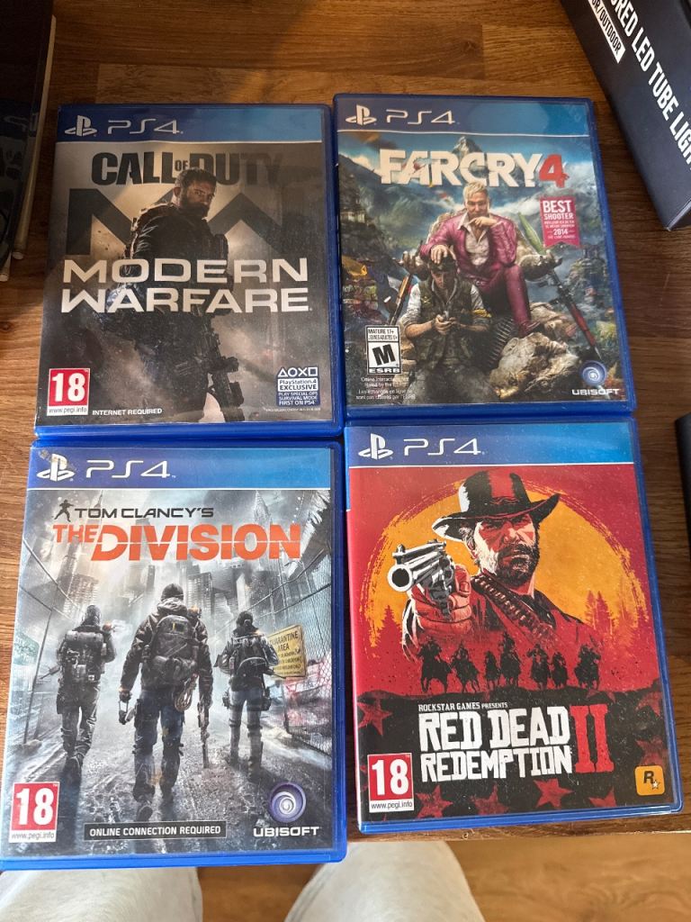 PS4 games for sale 