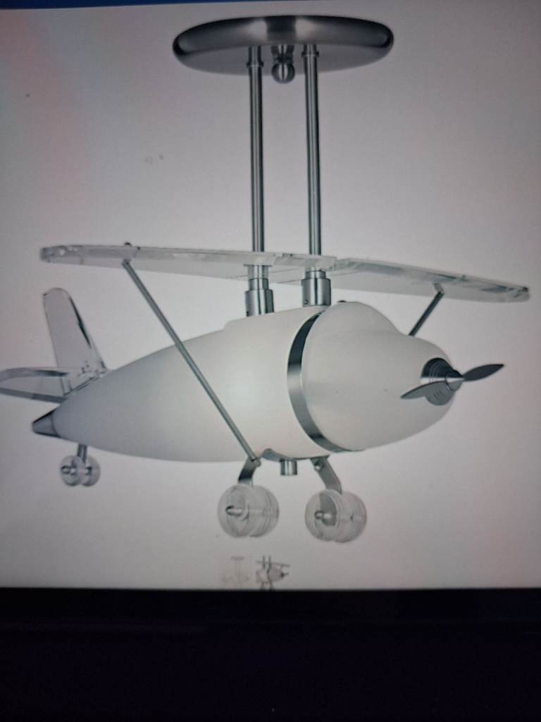 White Airplane Ceiling Light Fitting – As Good As New