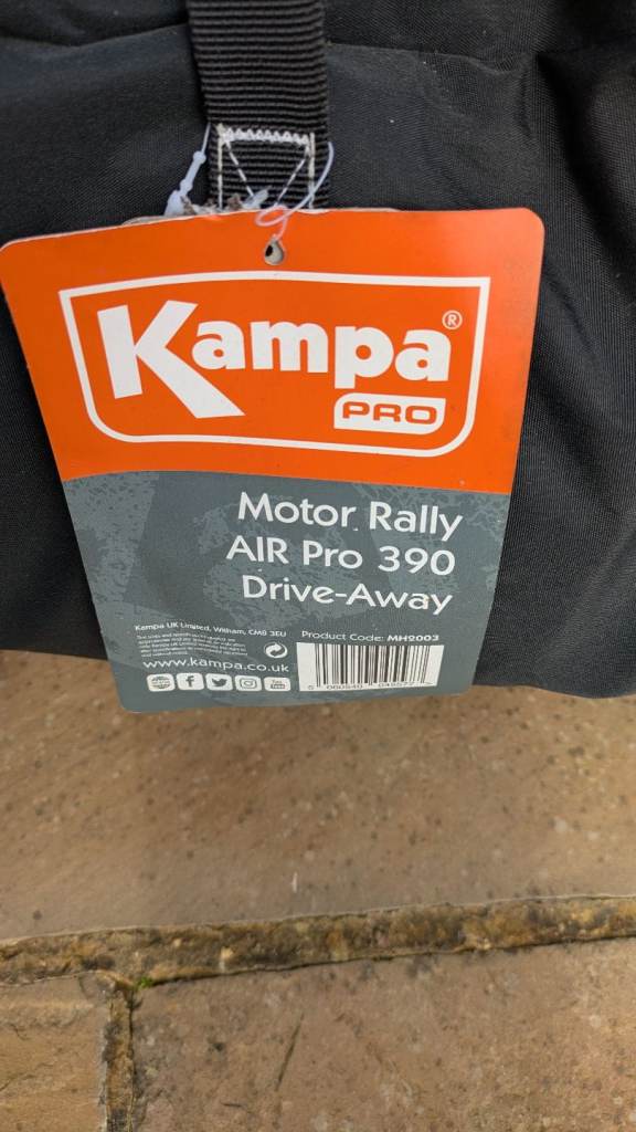 Kampa Pro Motor Rally AIR Pro 390 Drive Away awning