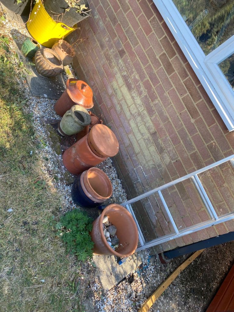 Assorted Terracotta and Ceramic Garden Pots - Used Condition