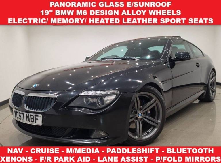 2007 57 BMW 6 SERIES 3L 2DR COUPE AUTO TWIN TURBO DIESEL (282 BHP)