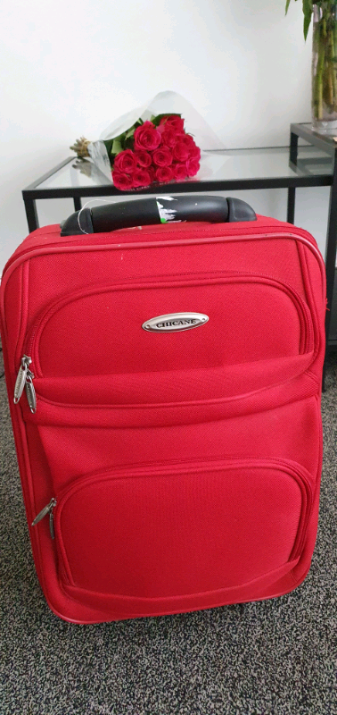 Chicane red cabin bag suitcase travel holiday 