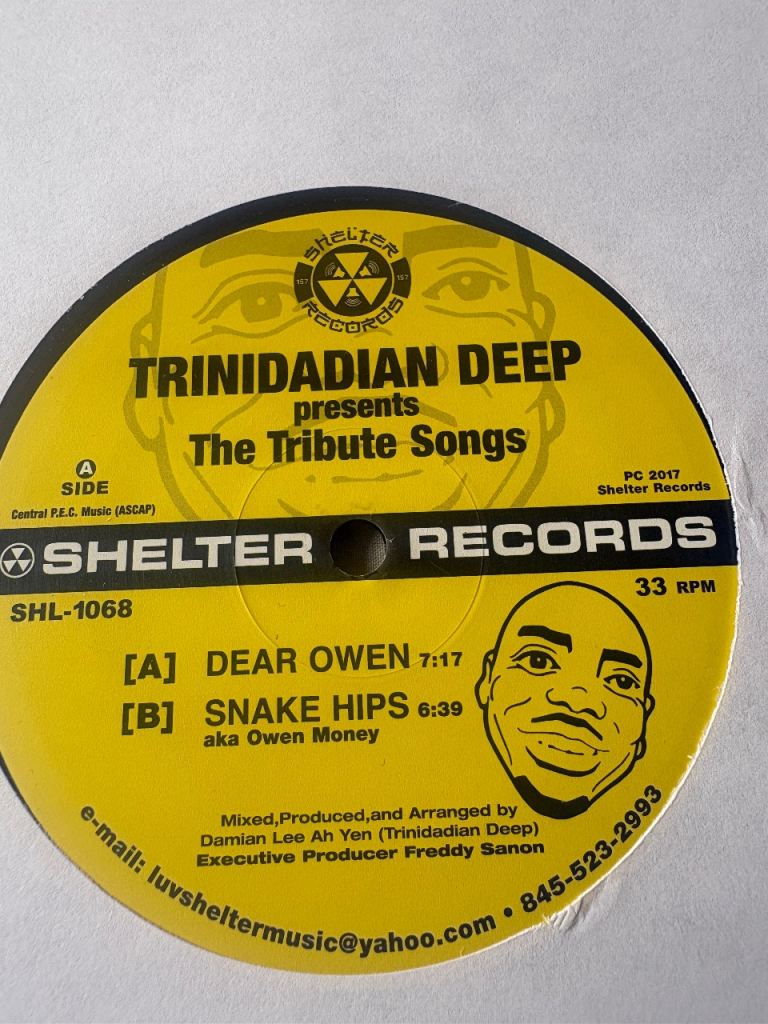 Trinidadian Deep "The Tribute Songs" DEEP HOUSE VINYL