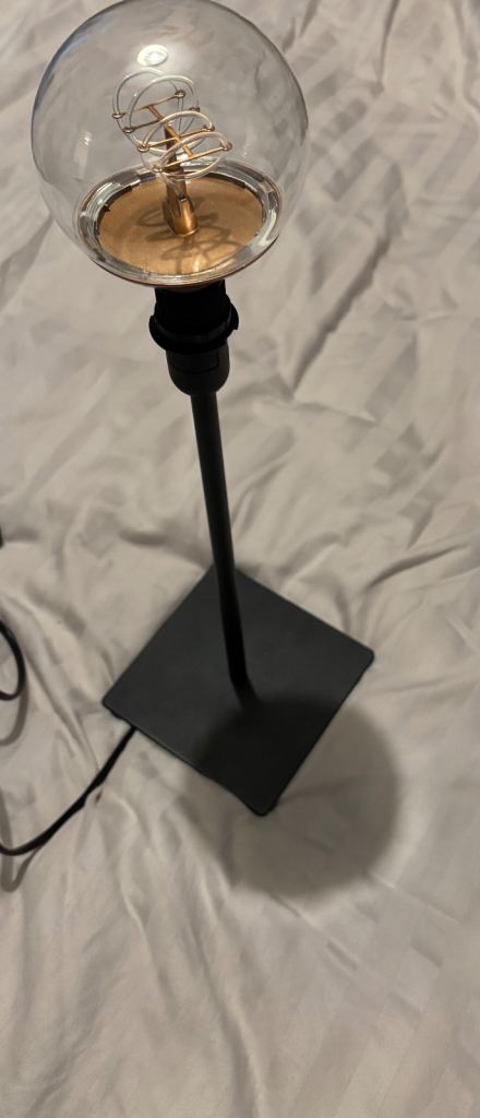 Ikea Lamp With Retro Bulb. Used. Excellent Condition. 