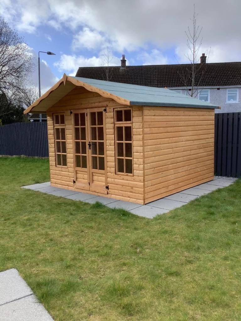 image for 10x10 Summerhouse 20mm Log effect SUPPLIED & FITTED 