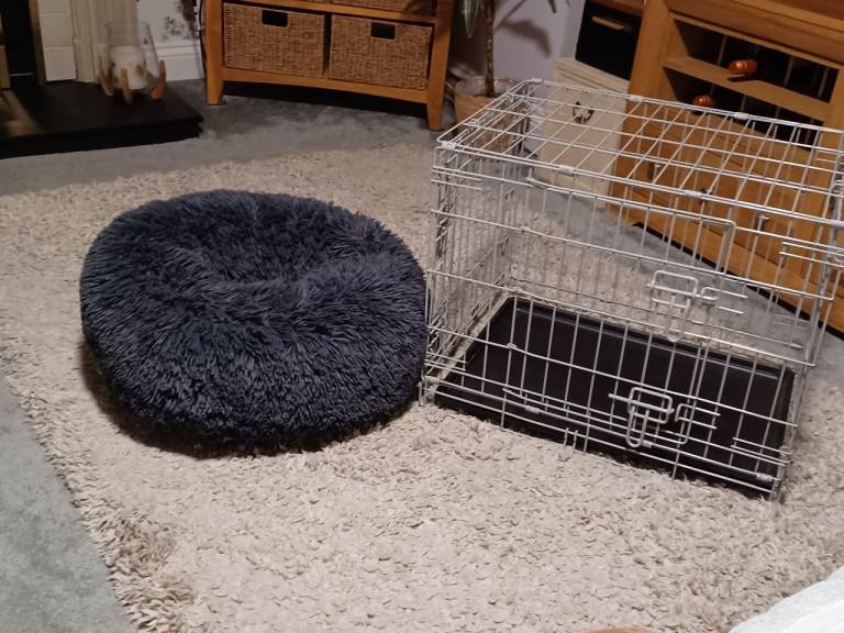 Puppy/Small Dog Crate and Donut Bed
