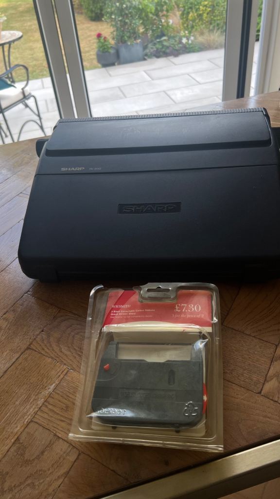 Sharp PA3140 Electronic typewriter plus x 2 printing tapes