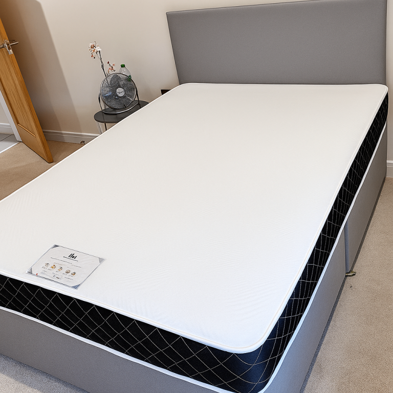 image for Top Quality Divan Bed with Mattress – Available in King, Double, Single Sizes