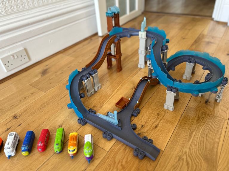 Train track- with trains /  StackTrack Koko's ICY Escapade