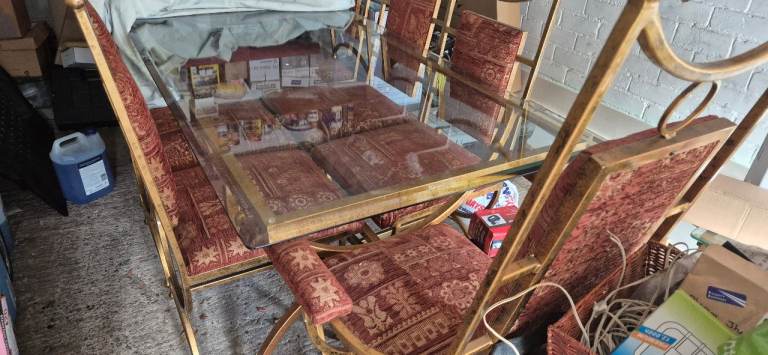 Dining table and chairs