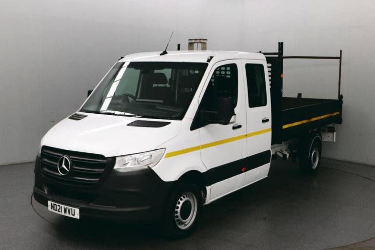 2021 Mercedes-Benz Sprinter 2.1 314 CDI Progressive RWD 145 BHP L3 LWB 7 Seats Tipper Euro 6 ULEZ...