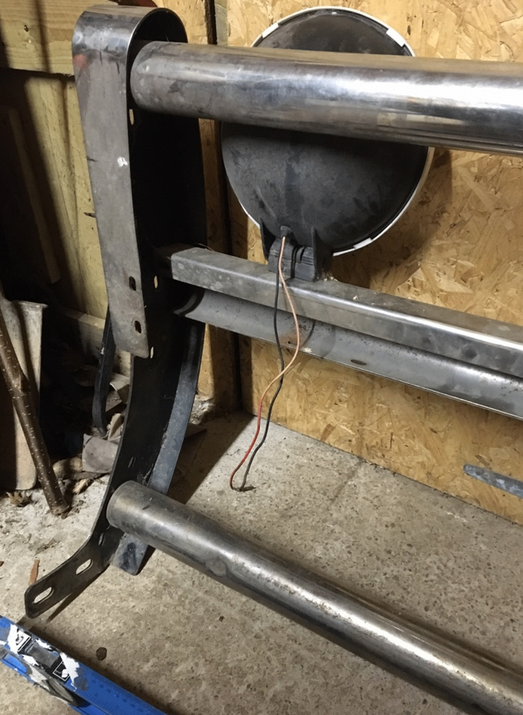 Bull bar with lights