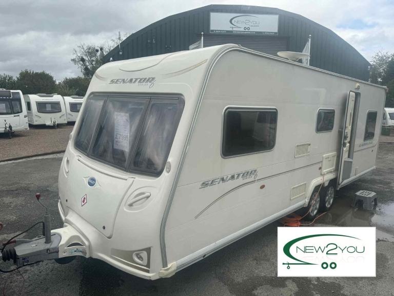 2008 Bailey Senator Carolina 6 Berth Twin Axle FIXED BUNKS Caravan -STOCK E213