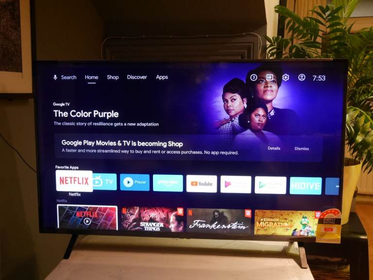 Panasonic 43” 4K Android TV – New + Remote – Bargain!