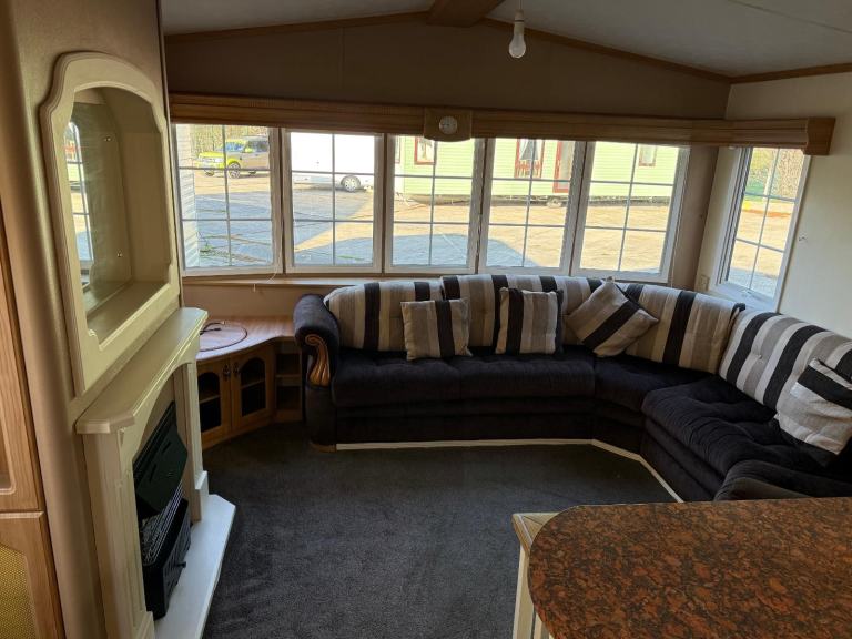 CHEAP CARAVAN FOR SALE FOR PRIVATE LAND DOUBLE GLAZED & HEATED