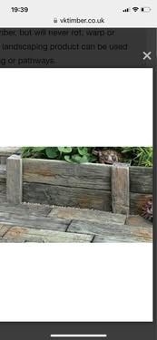 Timberstone Sleeper Effect concrete - Driftwood slabs and posts