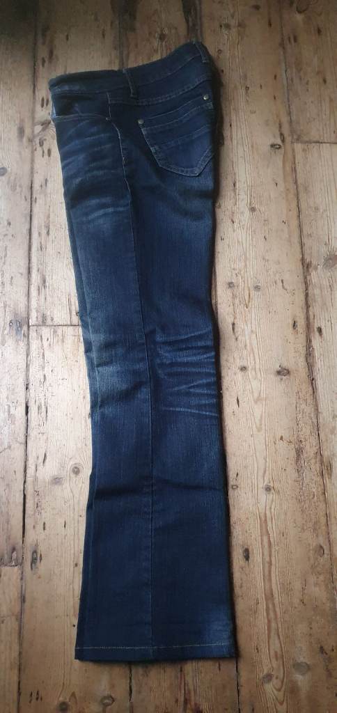 Jeans Size10 : Boot Leg Dark Blue