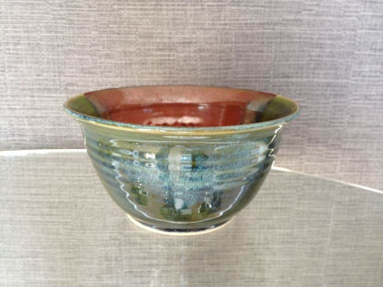 BOWL with LEAF MOTIF made in New Brunswick 