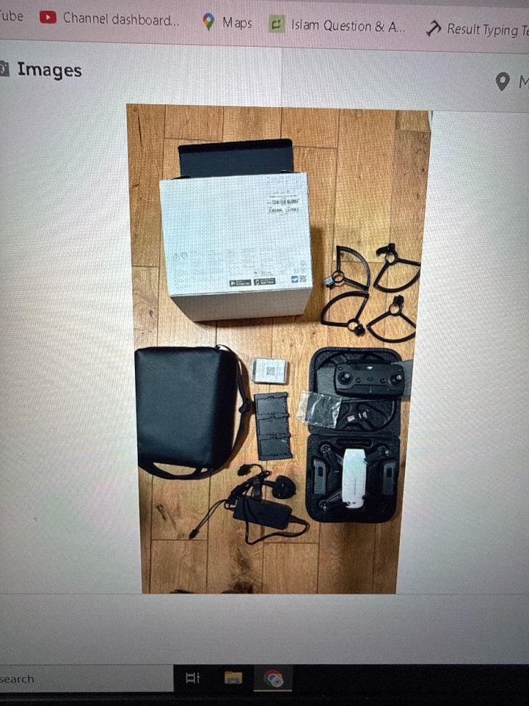 DJI spark drone + 3 batteries + accessories 