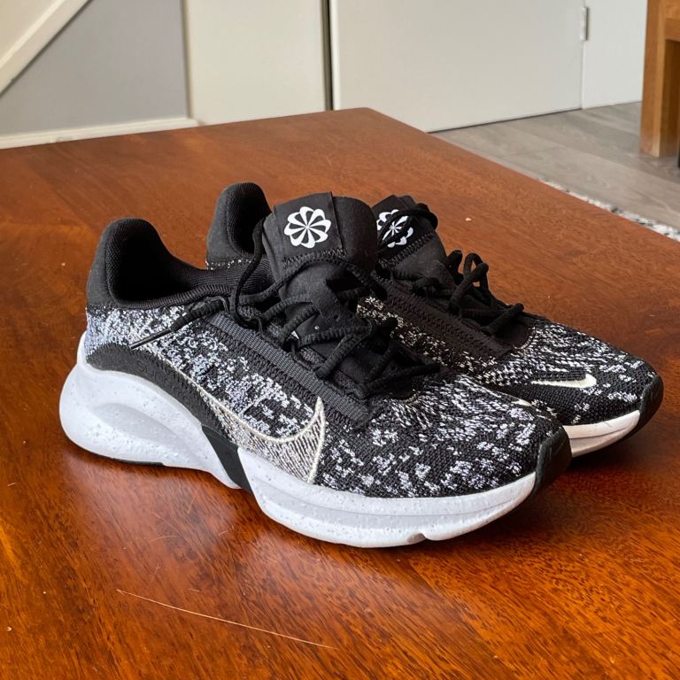 Nike SuperRep Go 3 Trainers – Black/White – Women’s UK 4 – Lightweight Gym Running Shoes