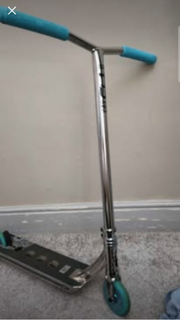 Core CL1 complete stunt scooter chrome/teal