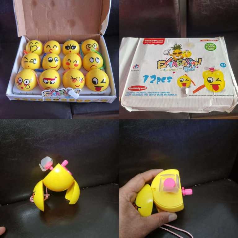 EMOJ  FOLDABLE FANS. NO BATTERY REQUIRED CUTE UNIQUE DESIGN. BRAND NEW.