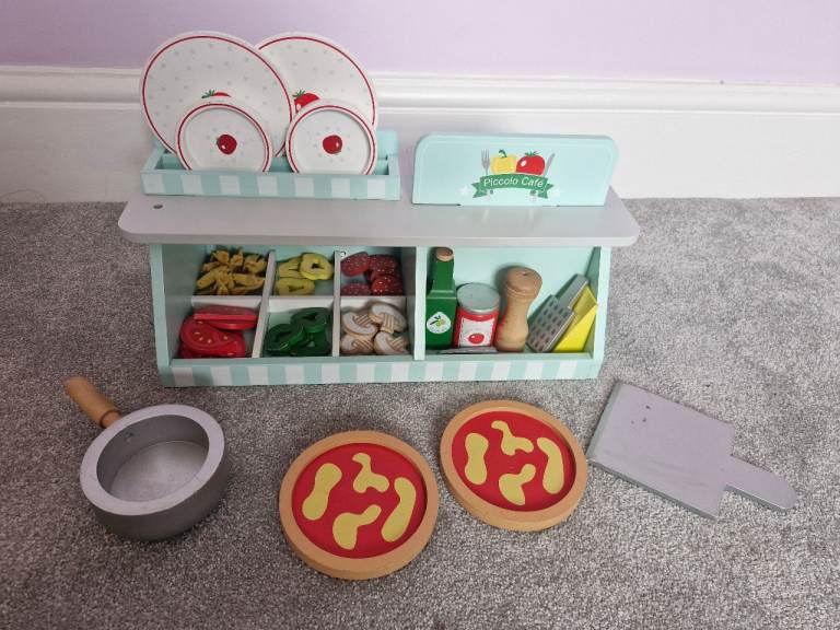 Great Little Trading Company wooden play cafe pizza shop