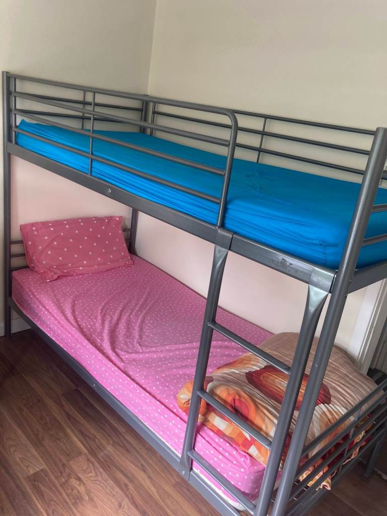 IKEA SVÄRTA Metal Bunk Bed Frame