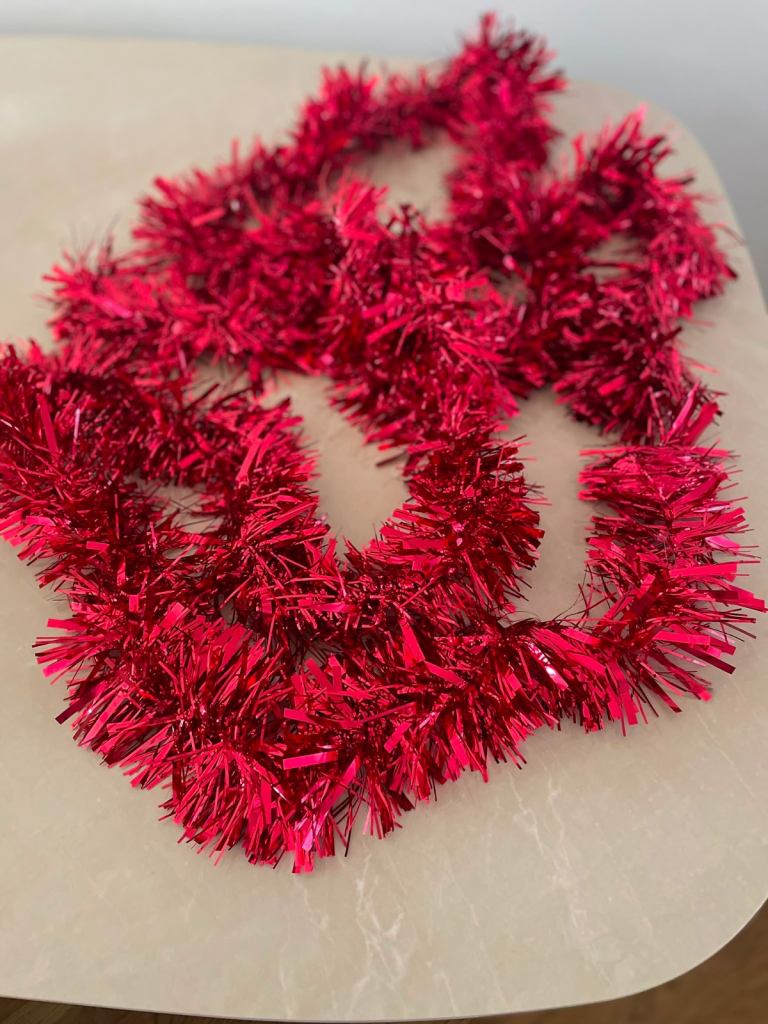 Red Christmas Tinsel 