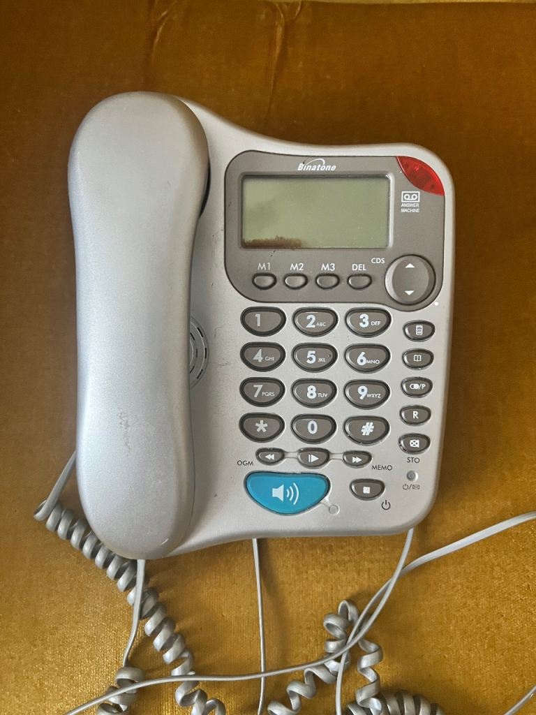 Binatone Corded Telephone with Answering Machine – Good Condition