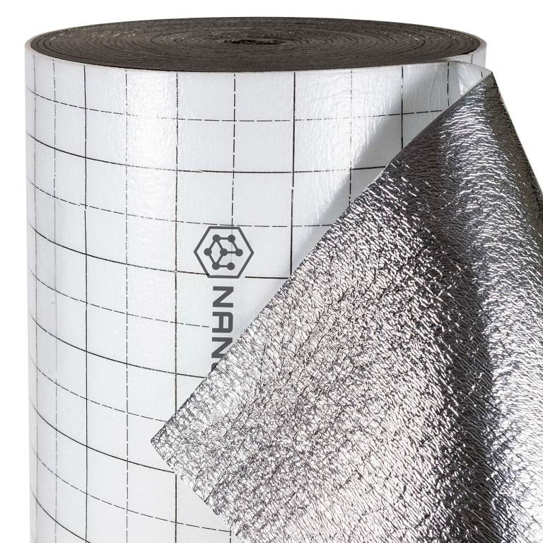 Reflective Aluminium Foam Thermal Sound Insulation Floors Roofs Garage Camper Vans 3mm x 100cm