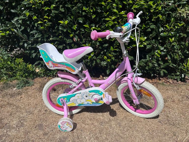 Girls Pink Verve Kids Bike with Stabilisers– Good Condition